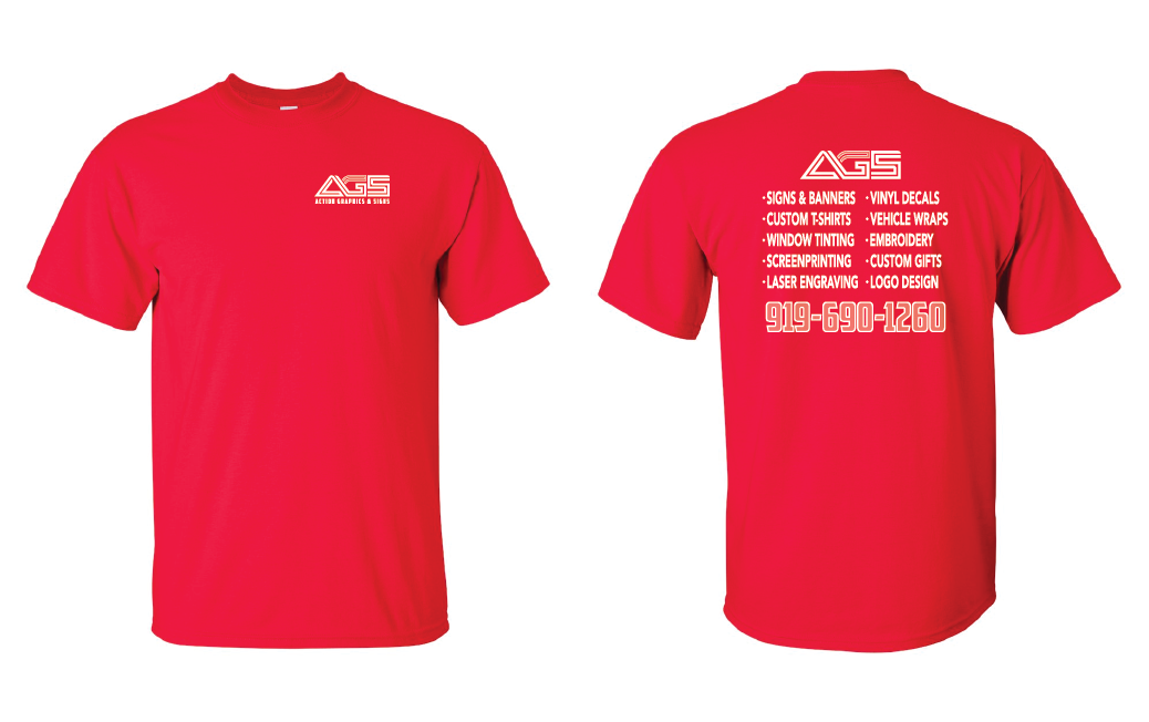 AGS Short Sleeve T-Shirt Gildan 100% Cotton